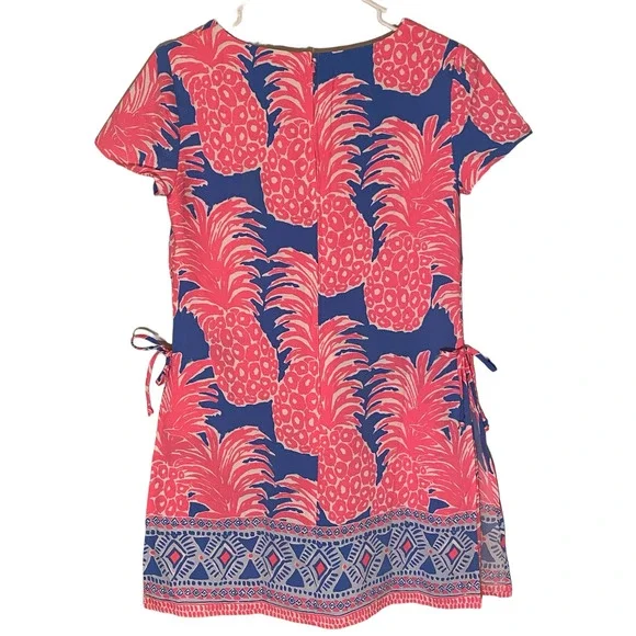 Lilly Pulitzer Blanca‎ Stretch Romper Dress Shift Little Flamenco Pineapp… - Picture 5 of 14